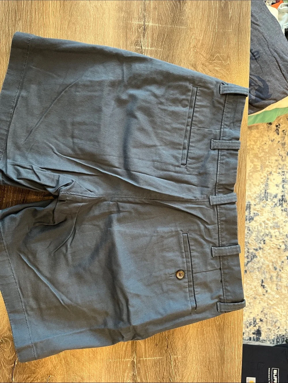 J. Crew Men's Slate Blue Flat-Front Chino Shorts
